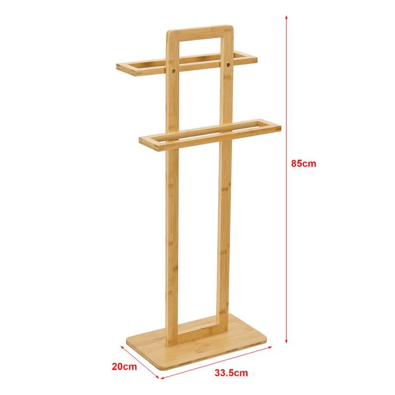 Porte-serviette Træna Sur Pied Bambou 5 Porte-serviette Træna Sur Pied Bambou – Image 5