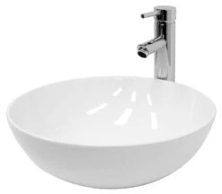 Vasque Ronde Ø 400x147 Mm Blanc
