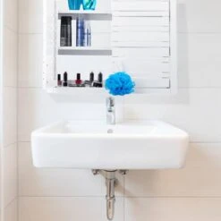 Placard Mural Salle De Bain Bambou Blanc -Le Coin Bain Parfait Boutique 88561ac6c85f4eb480e9b5e82264844d