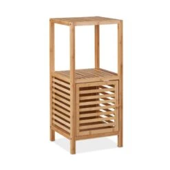 Étagère Salle De Bain Avec Porte