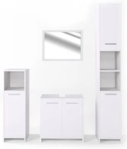 Salle De Bain Kiko Blanc (4 éléments)