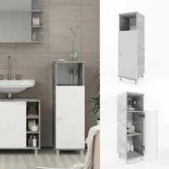 Chiffonnier Fynn Béton/blanc -Le Coin Bain Parfait Boutique 92ac60001a32470984dc2ea88f3decf1