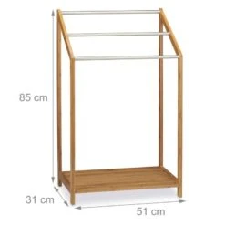 Porte-serviettes En Bambou 3 Bras -Le Coin Bain Parfait Boutique 99b3de02ce634b7799e246bc616444a7