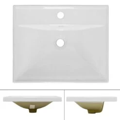 Vasque Rectangulaire 51x155x415 Cm Blanc -Le Coin Bain Parfait Boutique 9aee968514ec47f3b2263e551a51fa36