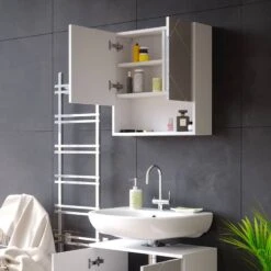 Armoire De Toilette Irma Blanc Brillant -Le Coin Bain Parfait Boutique 9bb25c81035b4c6a823fa721cea824b6