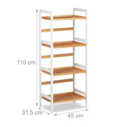 Etagère De Bain En Bambou Blanche -Le Coin Bain Parfait Boutique 9f9c8ae2bc1c4447a10f10a85a3262d8