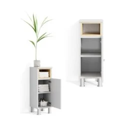 Chiffonnier Aquis Blanc/chêne -Le Coin Bain Parfait Boutique a15b162cce064376a823f9aa374d05f2