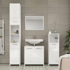 Meuble Sous-lavabo Kiko Blanc Brillant -Le Coin Bain Parfait Boutique a2aeb75c5f5a420788bbeca6f90c2288