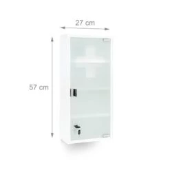 Armoire à Pharmacie Blanche Inox -Le Coin Bain Parfait Boutique a3cd3c3c61264da78c83ecd2e4be1d67