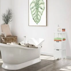 Armoire De Salle Bain Blanche -Le Coin Bain Parfait Boutique a75dbbecce9443a9872b62ec2809f064