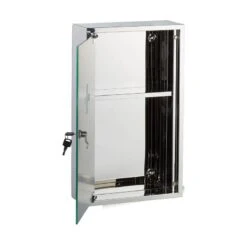 Armoire à Pharmacie Inox Porte Miroir -Le Coin Bain Parfait Boutique ac1693b5fc1b4897aa3baa671c783364