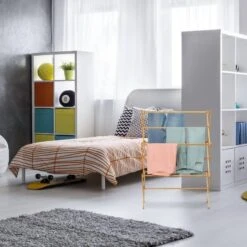 Étendoir Accordéon En Bambou Extensible -Le Coin Bain Parfait Boutique ad1c3f2bdecb40e9b91e665d9bed642e