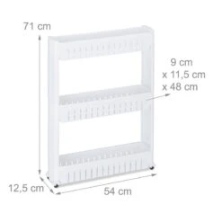 Étagère De Cuisine à Roulettes 3 Niveaux -Le Coin Bain Parfait Boutique b09c6be5002641efb85120b3a3abbb7b