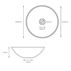 Lavabo Rond Ø 28x116 Cm Blanc -Le Coin Bain Parfait Boutique b3b3d0b044844637b68965e077120f58