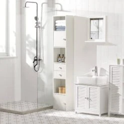 Meuble Colonne De Salle De Bain STR10-W -Le Coin Bain Parfait Boutique b54b3f1fbaa94c8aa2c9a4c51ce921bf