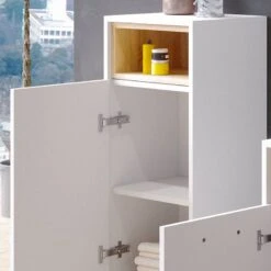 Chiffonnier Beatrice Antthracite/chêne -Le Coin Bain Parfait Boutique b8832eda8d7d4e4daf4a32d2c01855ee