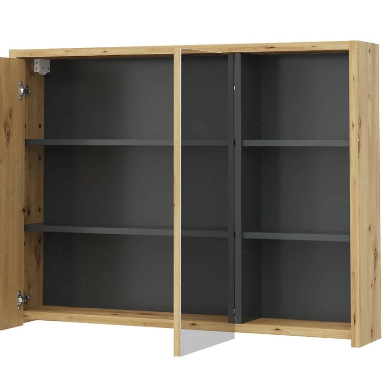 Armoire De Toilette Viola Artisan/gris 5 Armoire De Toilette Viola Artisan/gris – Image 5