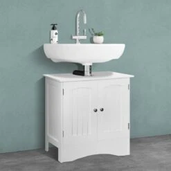 Meuble Sous-vasque 60x30x60cm Blanc -Le Coin Bain Parfait Boutique bc759533f7af4708897d00860bf1daf0