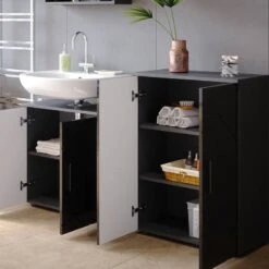 Armoire Irma Blanc Brillant -Le Coin Bain Parfait Boutique c472ae4804ba44feb55b6982f69701ba