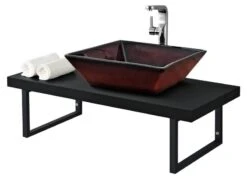 Plan De Toilette Noir Mat