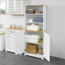 Meuble Colonne De Salle De Bain BZR44-W -Le Coin Bain Parfait Boutique c5d7789385de46dda68602018ddb2336