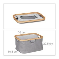 Panier à Linge En Bambou à 3 Corbeilles -Le Coin Bain Parfait Boutique c8c862f463bb4ce581c0fc66b9fb46d3