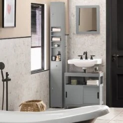 Meuble Colonne Salle De Bain BZR34-W -Le Coin Bain Parfait Boutique c8e726b1422f44ba8b9e607f3185e6ae