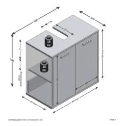 Meuble Sous Vasque 2 Portes Madoc -Le Coin Bain Parfait Boutique cb4897d8e8074543b4dd87c6a735e7ed