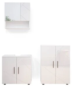 Salle De Bain Irma Blanc Brillant(3 él.)