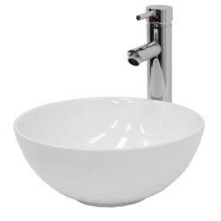 Vasque Ronde Ø 320x135 Mm Blanc