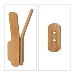 Lot De 2 Crochets Bois En Bambou -Le Coin Bain Parfait Boutique d15f61e8a8734759ba865c2972d017a8