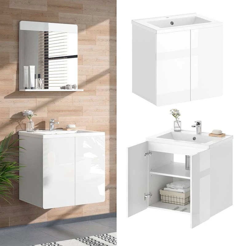 Salle De Bains Izan Blanc (2 éléments) 3 Salle De Bains Izan Blanc (2 éléments) – Image 3