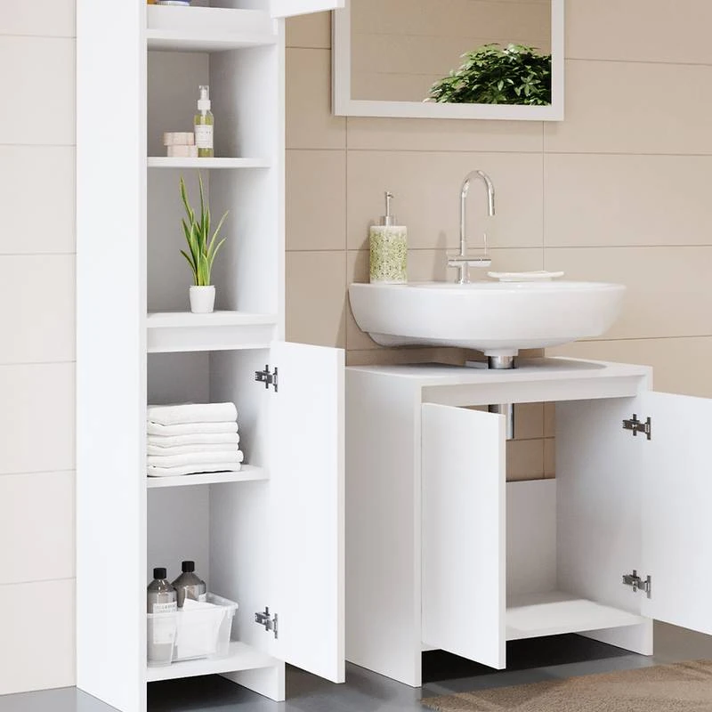 Salle De Bain Emma Blanc (3 élém.) 2 Salle De Bain Emma Blanc (3 élém.) – Image 2