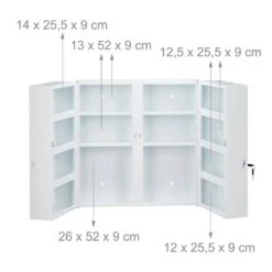 Armoire à Pharmacie XXL 2 Portes -Le Coin Bain Parfait Boutique da22fc3dbad54c28b6b947e9feb2c7f9