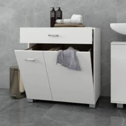 Armoire à Linge 75x785x45 Cm Blanc -Le Coin Bain Parfait Boutique da5e8ac954b04c43b92d545ffc5cca69