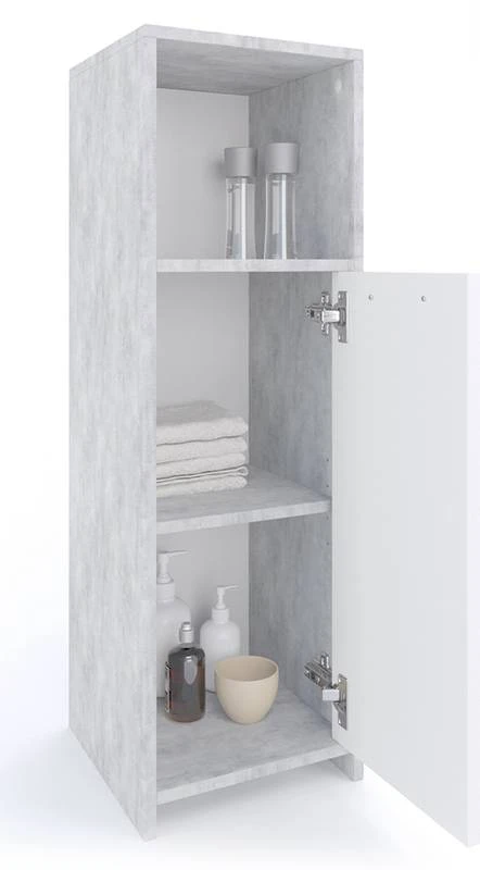 Chiffonnier Kiko Béton/blanc 5 Chiffonnier Kiko Béton/blanc – Image 5