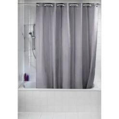 Wenko Rideau De Douche Comfort Flex -Le Coin Bain Parfait Boutique duschvorhang comfort flex webstoff grau 4557292