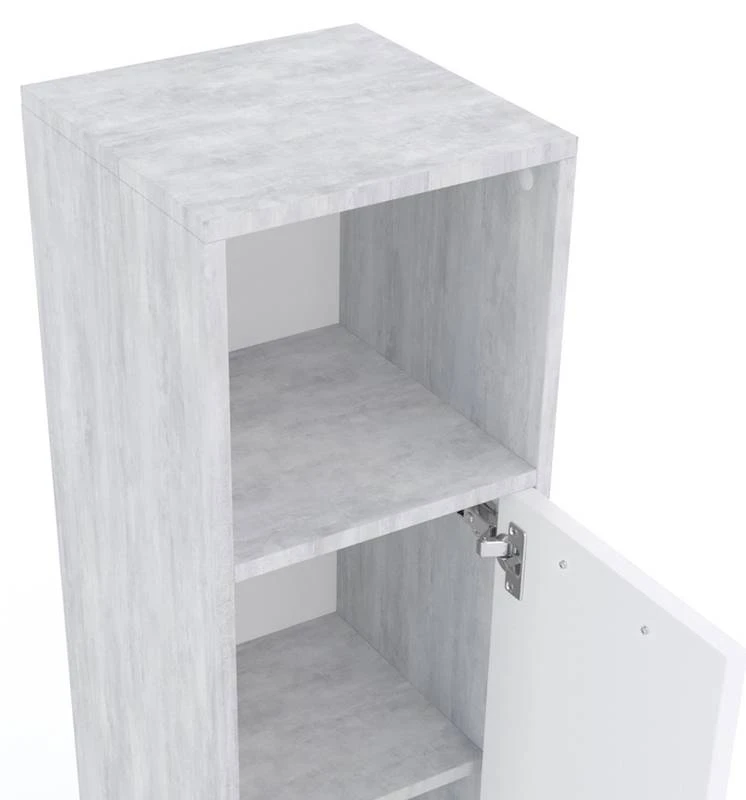 Chiffonnier Kiko Béton/blanc 6 Chiffonnier Kiko Béton/blanc – Image 6