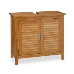 Meuble Dessous De Lavabo LAMELL Bambou