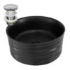 Lavabo Ø 41x18cm Noir Céramique