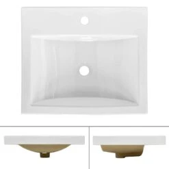 Vasque Rectangulaire 545x16x415 Cm Blanc -Le Coin Bain Parfait Boutique ec12376e34aa43cb8743bbda83399469