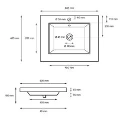 Vasque D'angle 605x465x160mm Blanc -Le Coin Bain Parfait Boutique f6627487a2904805adf94b222312feff