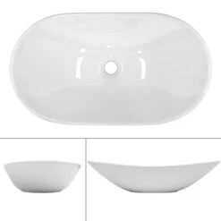 Vasque Forme Ovale 640x365x130 Mm Blanc -Le Coin Bain Parfait Boutique f792852d34bc43819d8a68522c3c1c95 1