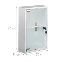 Armoire à Pharmacie Inox Porte Verre -Le Coin Bain Parfait Boutique f7c39d6bdc6146e492ee21ba777736cd