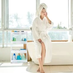 Étagère De Cuisine à Roulettes 4 Niveaux -Le Coin Bain Parfait Boutique fdbceba4f9b446a8ae3cc21a345cc80c