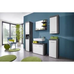 Meubles De Salle De Bains Set MiamiMaine -Le Coin Bain Parfait Boutique hochschrank miami weiss eiche grau dekor 4364200