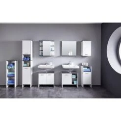Colonne De Salle De Bain San Diego -Le Coin Bain Parfait Boutique hochschrank san diego matt weiss rauchsilber dekor 5205860