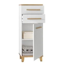 Armoire Midi Bjerka -Le Coin Bain Parfait Boutique midischrank bjerka weiss eiche riviera hell dekor 4438988