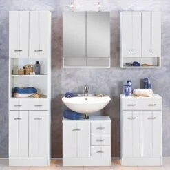 Meuble Sous Vasque Lund -Le Coin Bain Parfait Boutique waschbeckenunterschrank lund weiss 1329448