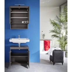 Armoire De Toilette Runner -Le Coin Bain Parfait Boutique waschbeckenunterschrank runner by trendteam rauchsilber 5089276